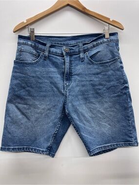 Ring of Fire Men's Washed Blue Denim Shorts